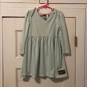 Matilda Jane dress polka dot mint colored size 4